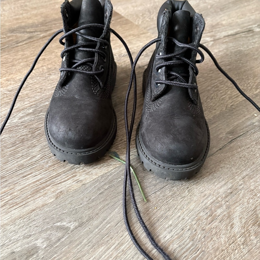 Timberland Kids Black Lace-Up Boots